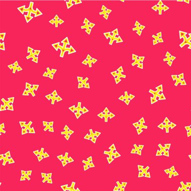 Line Road trafik tabelası. İşaret çubuğu simgesi kırmızı arkaplanda izole edilmiş. İşaretçi sembolü. İzole sokak bilgi levhası. Yön tabelası. Vektör.