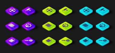 Tahta bira bardağı büyüteç, Londra göz kriket sopası, top ve futbol ikonu. Vektör.