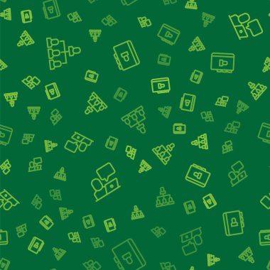 İşçi hiyerarşisi hiyerarşisini düzenle ve kusursuz bir şekilde devam et. Vektör.