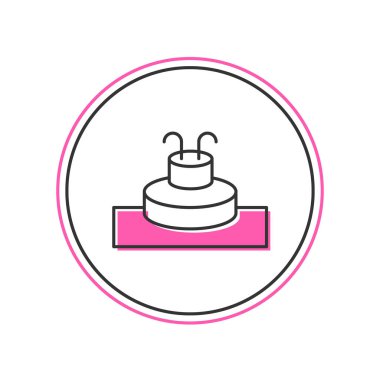 Doldurulmuş Çeşme simgesi beyaz arkaplanda izole edildi. Vektör.