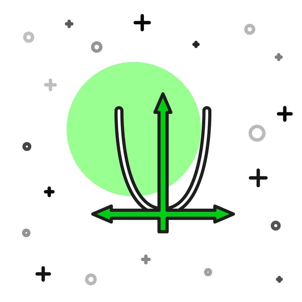 Filled Outline Graph Schedule Chart Diagram Infographic Pie Graph Icon — 스톡 벡터