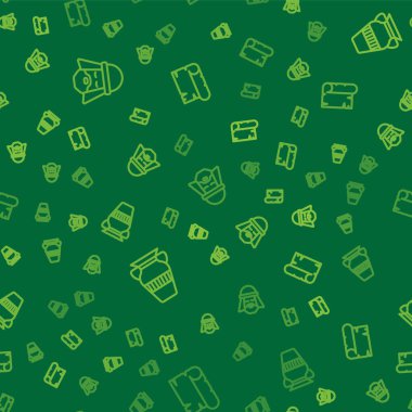 Mısır vazosu ve Papirüs parşömenlerini kusursuz desenlere göre dizin. Vektör.