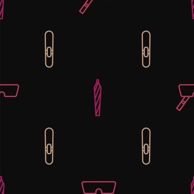 Kül tablasını sigara ve marihuana izmaritli, pürüzsüz esrarlı sigarayla sabitleyin. Vektör.