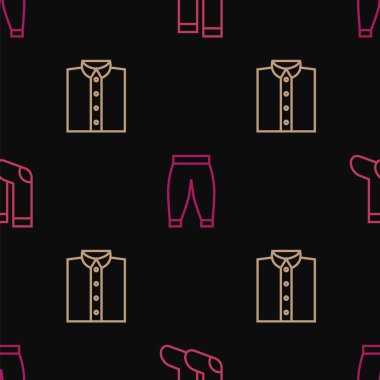 Çorap Gömleği ve Pantolon 'u kusursuz bir şekilde dizin. Vektör.