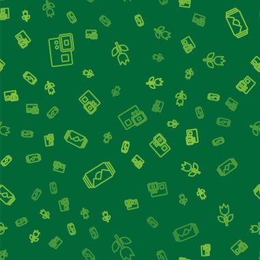 Çizgi Action ekstrem kamera fotoğraf çerçevesi ve mod makroyu pürüzsüz desen üzerinde ayarla. Vektör.