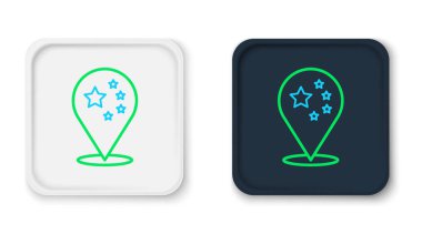 Çin çizgi bayrağı simgesi beyaz arkaplanda izole edildi. Renkli taslak konsepti. Vektör.