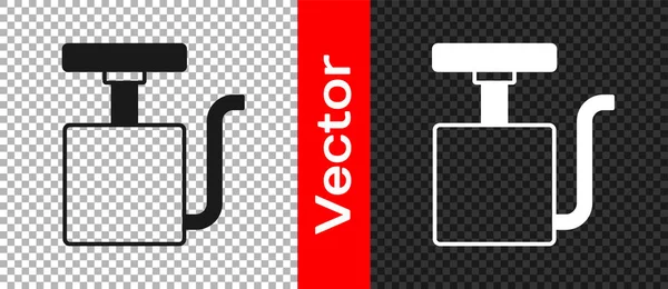 Schwarzer Griff Zünder Für Dynamit Symbol Isoliert Auf Transparentem Hintergrund — Stockvektor