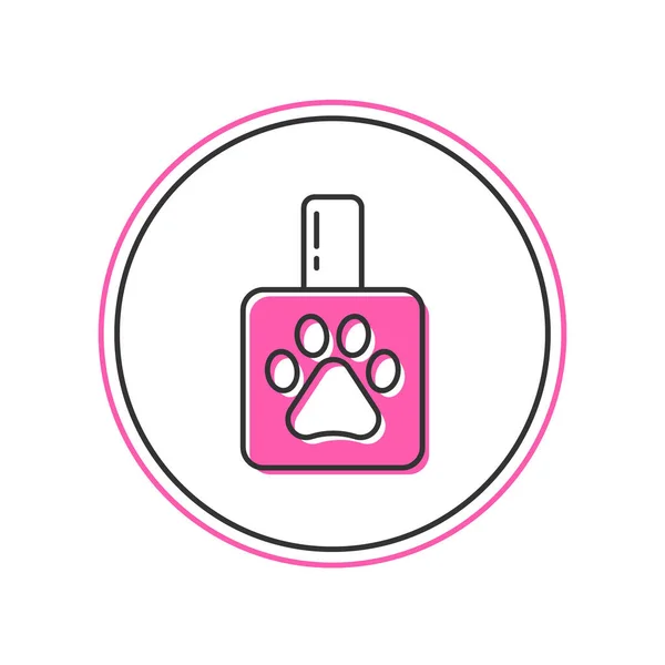 Filled Outline Pet Shampoo Icon Isolated White Background Pets Care — Wektor stockowy