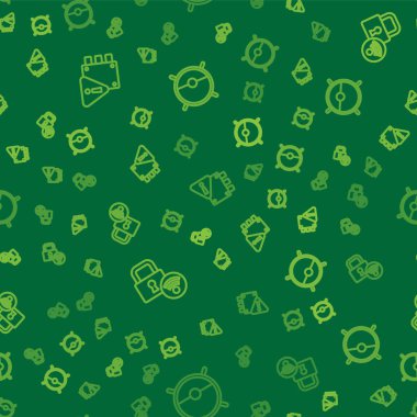 Hat evini koruma altına alın, dijital kapı kilidi ve robot elektrik süpürgesini kusursuz desene ayarlayın. Vektör.