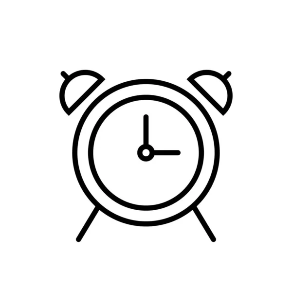 Alarm Saat Simgesi Kavramı Uyandırma Zamanı Zole Edilmiş Arkaplanda Vektör — Stok Vektör