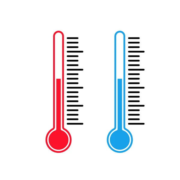 Icono Del Termómetro Concepto Control Temperatura Alta Baja Temperatura Vector — Archivo Imágenes Vectoriales
