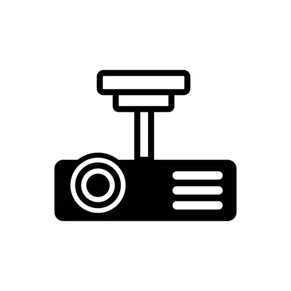 Icono Del Proyector Medios Ver Presentación Película Vector Sobre Fondo — Archivo Imágenes Vectoriales