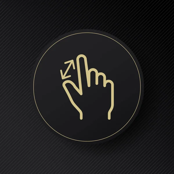 Hand Icon Increase Decrease Finger Hold Hand Movement Hand Gesture — ストックベクタ