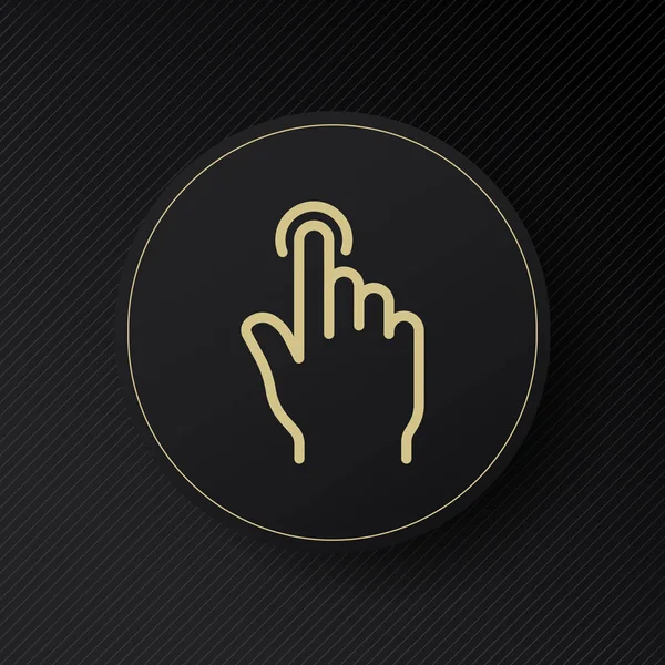 El ikonu. Artır ve azalt. Parmağını tut. El hareketi. El hareketi. Jest hareketi. Zekice kontrol, hızlı tepki. Parmak izi. vektör 10