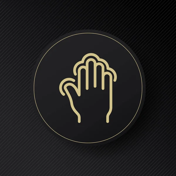 Hand Icon Increase Decrease Finger Hold Hand Movement Hand Gesture — ストックベクタ