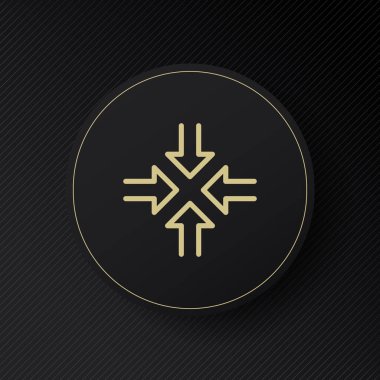 Oyuncu satırı simgesini büyüt. Ekran, pencereyi küçült, yakınlaştır, oklar, sanal gerçeklik, izle. Konsepte bak. İş ve Reklamcılık için vektör satırı simgesi.