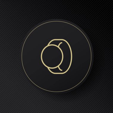 Akıllı bilezik çizgisi ikonu. Cihaz, bant, saat, telefon, portatif, spor, bilek, kişisel, yuvarlak, iz sürücü, senkronizasyon, telefonla senkronizasyon. Teknoloji konsepti. İş için vektör satırı simgesi.