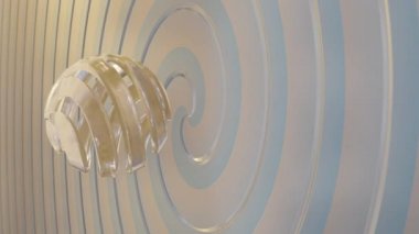 Dikey Görüntü Özgeçmişi ile Spiral Küre, Kusursuz Döngü