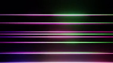 Hızlı Parlayan Çizgilerin Soyut Animasyonu, Uzayda Yürüyen Çizgilerin Soyut Arkaplanı