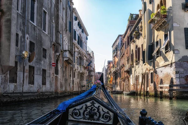 View Venice Canal Bridges Gondola Ride Venice Italy —  Fotos de Stock