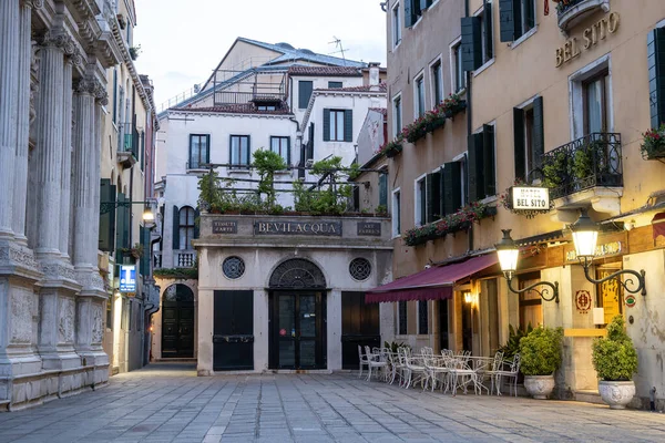 Famous Venice Shopping Street Various Stores Taken Early Morning July — Foto de Stock