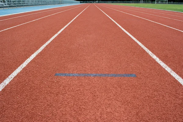 Carril de pista de atletismo — Foto de Stock