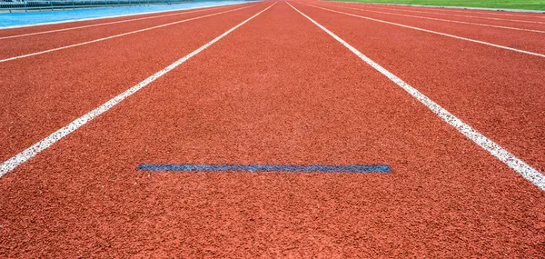 Atletika začít sledovat lane — Stock fotografie