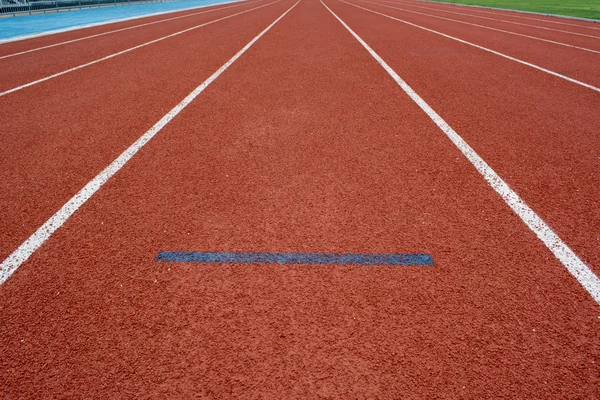 Atletismo iniciar pista Lane — Foto de Stock