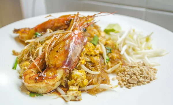 Thaise Stijl Warm Zoete Noedels Pad Thai — Stockfoto