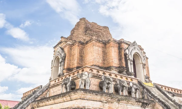 Grande Pagode Thaïlande Avec Ciel Bleu Dans Temple — Photo