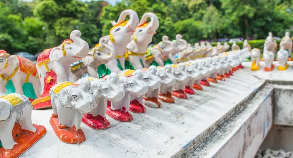 Statue des thailändischen Elefanten im Tempel — Stockfoto