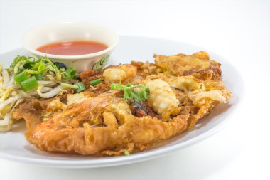 yumurta ile kızarmış midye 