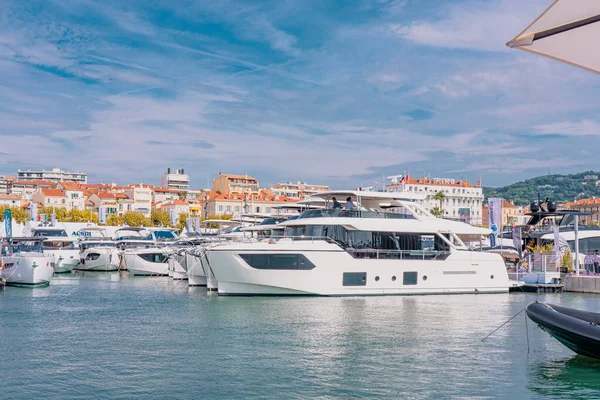 Cannes Frankreich 2021 Jährliches Yachtfestival Der Französischen Riviera Die Größte — Stockfoto