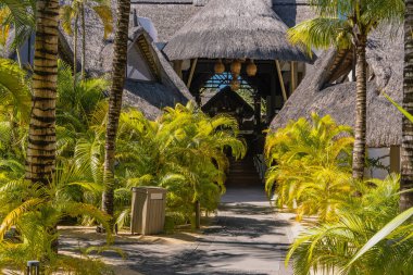 Mauritius Adası, 04.11.2021 Canonnier Beachcomber Oteli. Otelde tropik cennet adası tatili. 