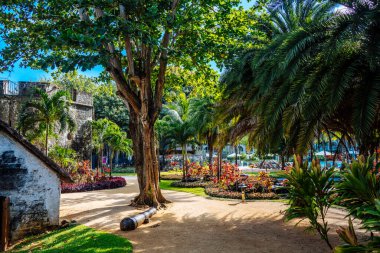Mauritius Adası, 04.11.2021 Canonnier Beachcomber Oteli. Otelde tropik cennet adası tatili. 
