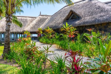 Mauritius Adası, 04.11.2021 Canonnier Beachcomber Oteli. Otelde tropik cennet adası tatili. 