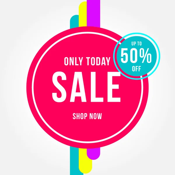 Vector Illustration Sale Banner Template Design Big Sales Special Offer — Stock Vector