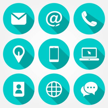 Bizimle Düz Simge Gölgesi Biçimi ile bağlantı kur. Renk ve boyutu kolayca değiştirilebilir.