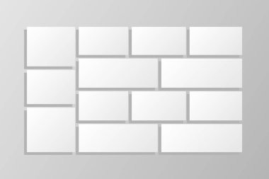 Eşsiz Kolajlar Fotoğraf seti Sadece kırpma maskesi kullanımı kolay