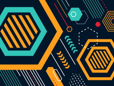 Çizgileri olan soyut geometrik arkaplan