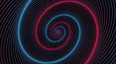 Hipnotik spiral. Girdap hipnotize spiraller, vertigo geometrik illüzyon ve dönen çizgiler yuvarlak desen illüstrasyon