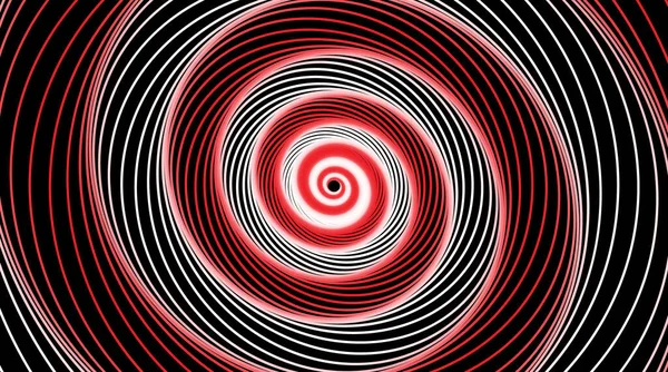 Hypnotische Spirale Wirbel Hypnotisieren Spiralen Schwindel Geometrische Täuschung Und Rotierende — Stockvektor