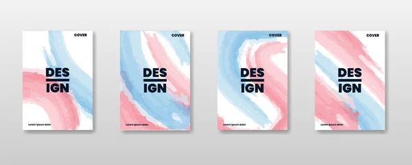 Water Color Company Book Cover Design Template Adaptable Brochures Annual — стоковий вектор