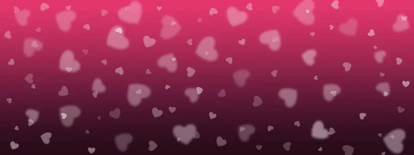 Βαθμίδα Ροζ Φόντο Bokeh Σχήμα Καρδιάς Πανό Ροζ Καρδιές Bokeh — Φωτογραφία Αρχείου