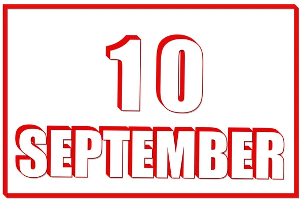 Tag Des September Kalender Mit Dem Datum Des September Auf — Stockfoto