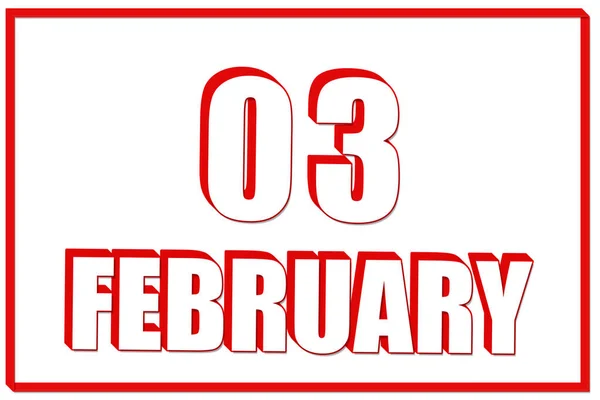 Tag Februar Kalender Mit Datum Vom Februar Auf Weißem Hintergrund — Stockfoto