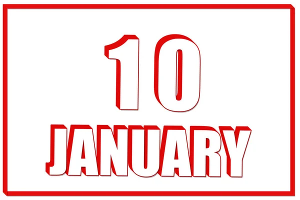 Tag Des Januar Kalender Mit Dem Datum Des Januar Auf — Stockfoto