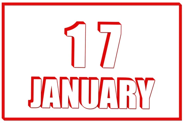 Tag Des Januar Kalender Mit Dem Datum Des Januar Auf — Stockfoto