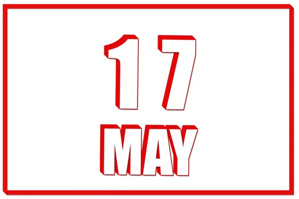 Tag Des Mai Kalender Mit Dem Datum Des Mai Auf — Stockfoto