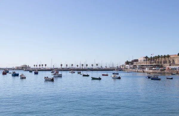 akşam su manzara şehrin Cascais, Portekiz